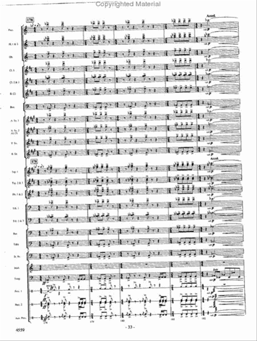 Into the Raging River Into the Raging River Concert Band scores gallery preview page 32