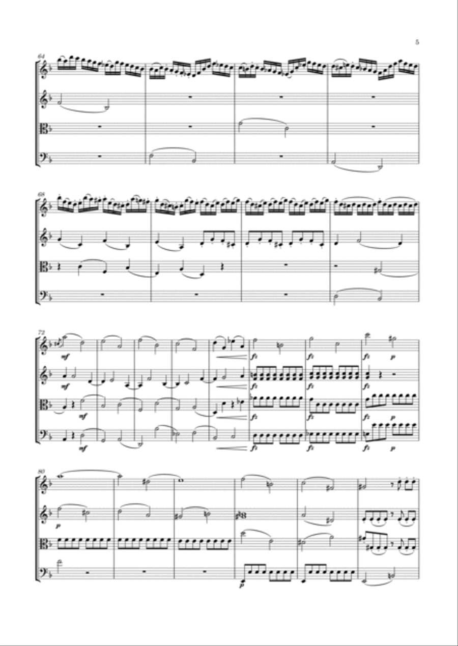 haydn string quartet in d minor op.76 no 2 fifths