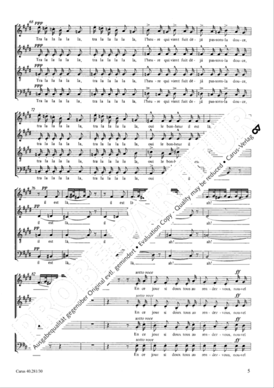 Toast pour le nouvel an 4-Part scores gallery preview page 6