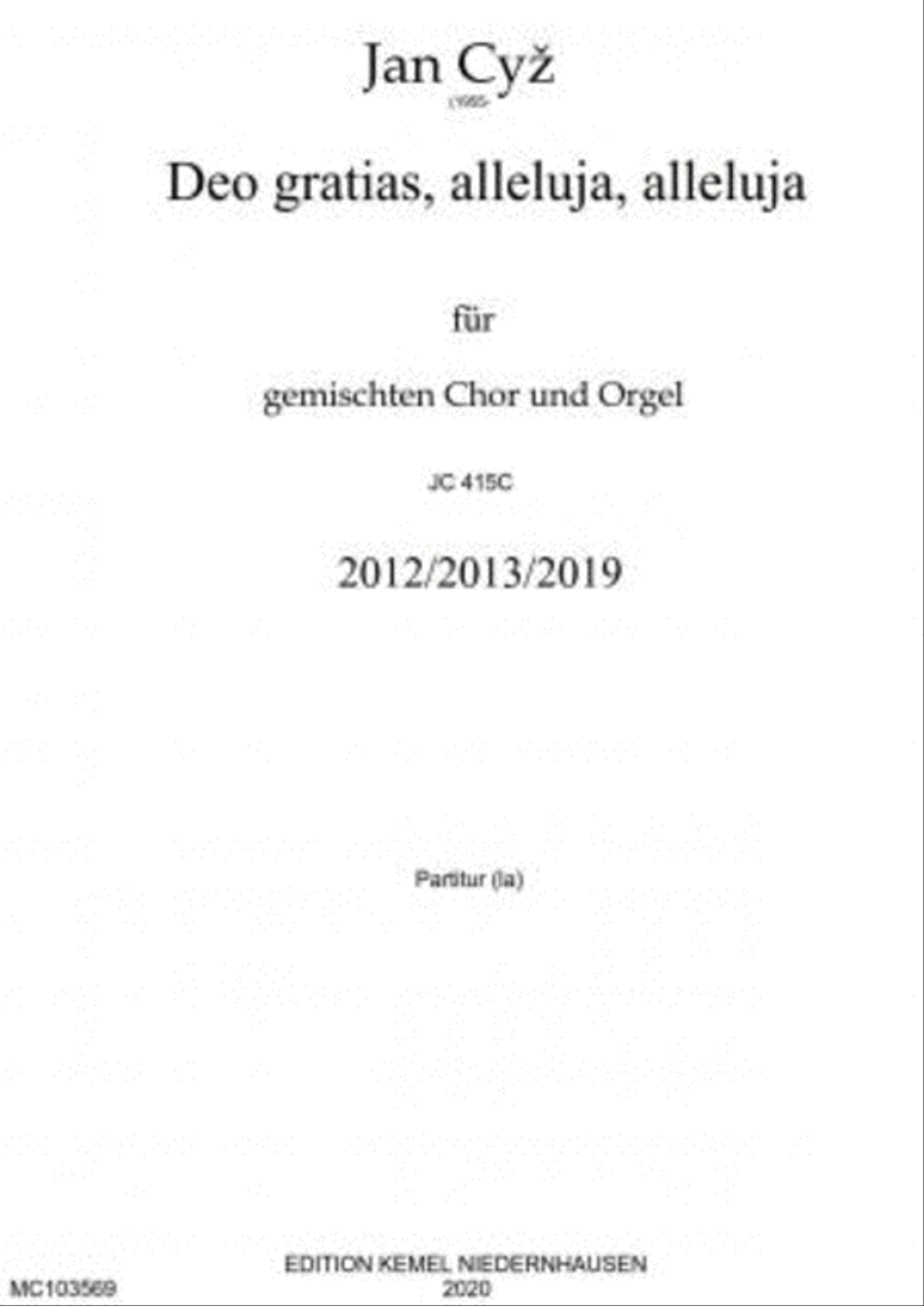 Deo gratias, alleluja, alleluja Choir scores gallery preview page 1