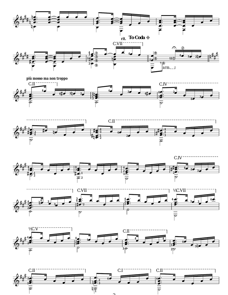 Fantasia Americana Acoustic Guitar scores gallery preview page 2