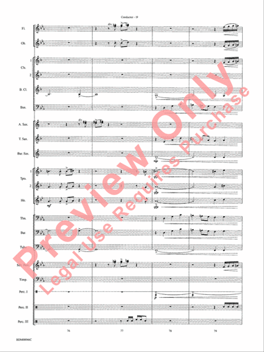 To Forge the New Frontier Concert Band scores gallery preview page 22