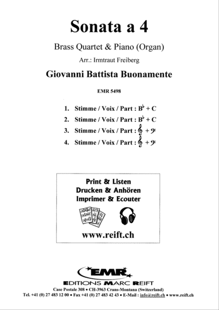 Sonata a 4 Brass Ensemble scores gallery preview page 2