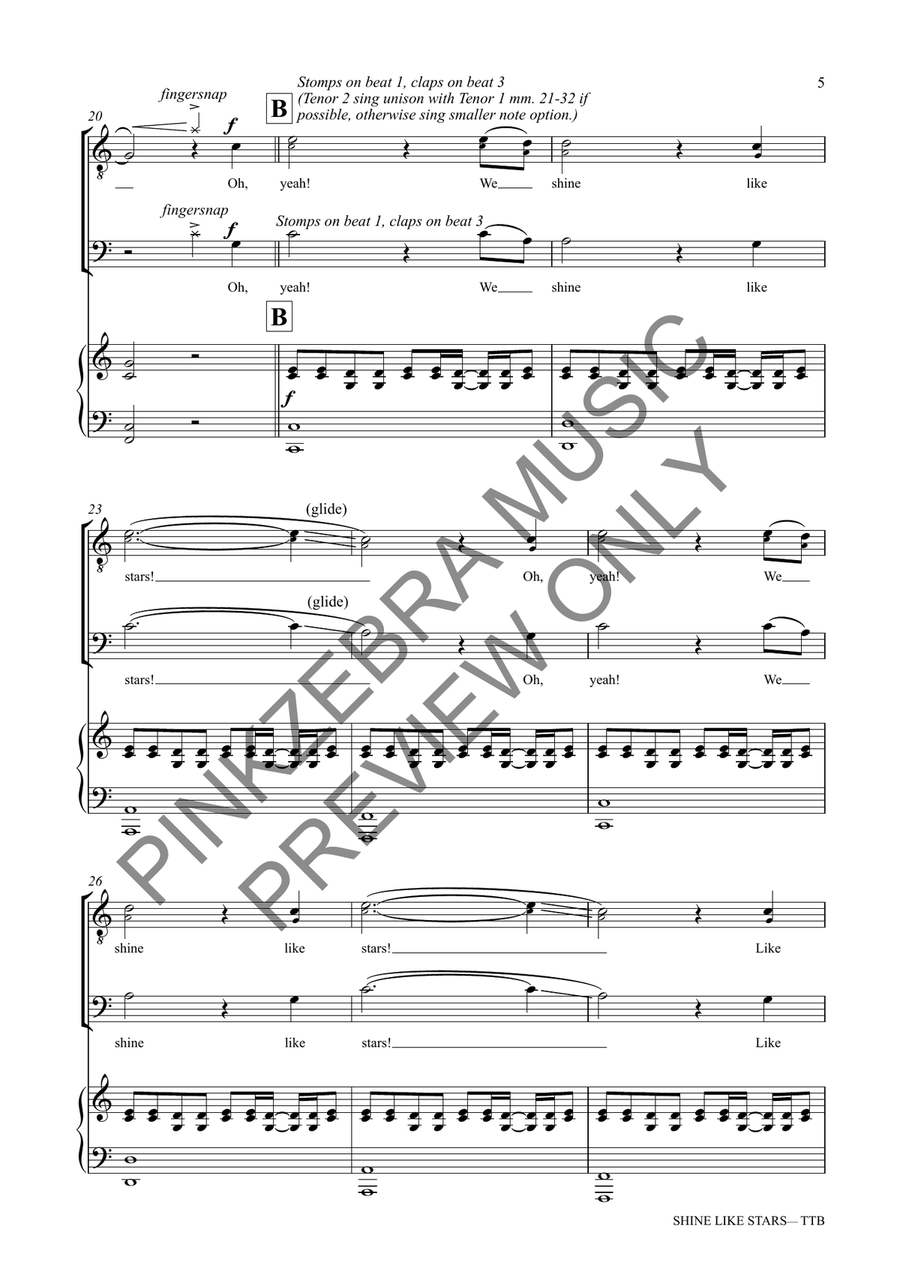 Shine Like Stars (TTB) TTB scores gallery preview page 6