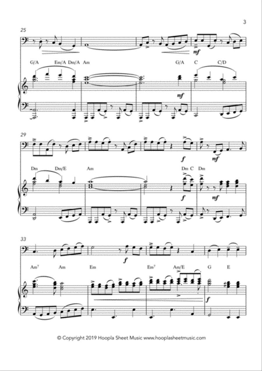 Emmanuel Rock (O Come, O Come Emmanuel) Emmanuel Rock (O Come, O Come Emmanuel) Cello Solo scores gallery preview page 3