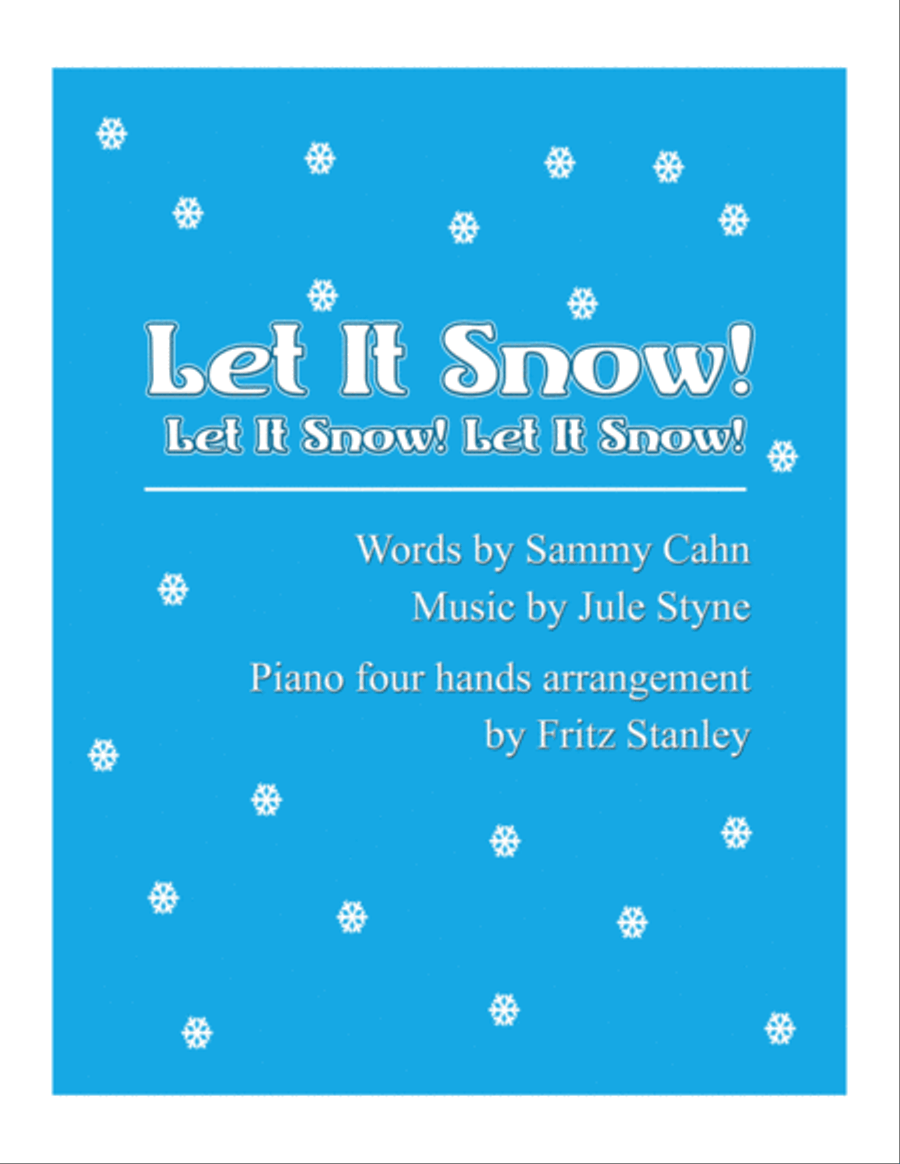 Let It Snow! Let It Snow! Let It Snow! Piano scores gallery preview page 1