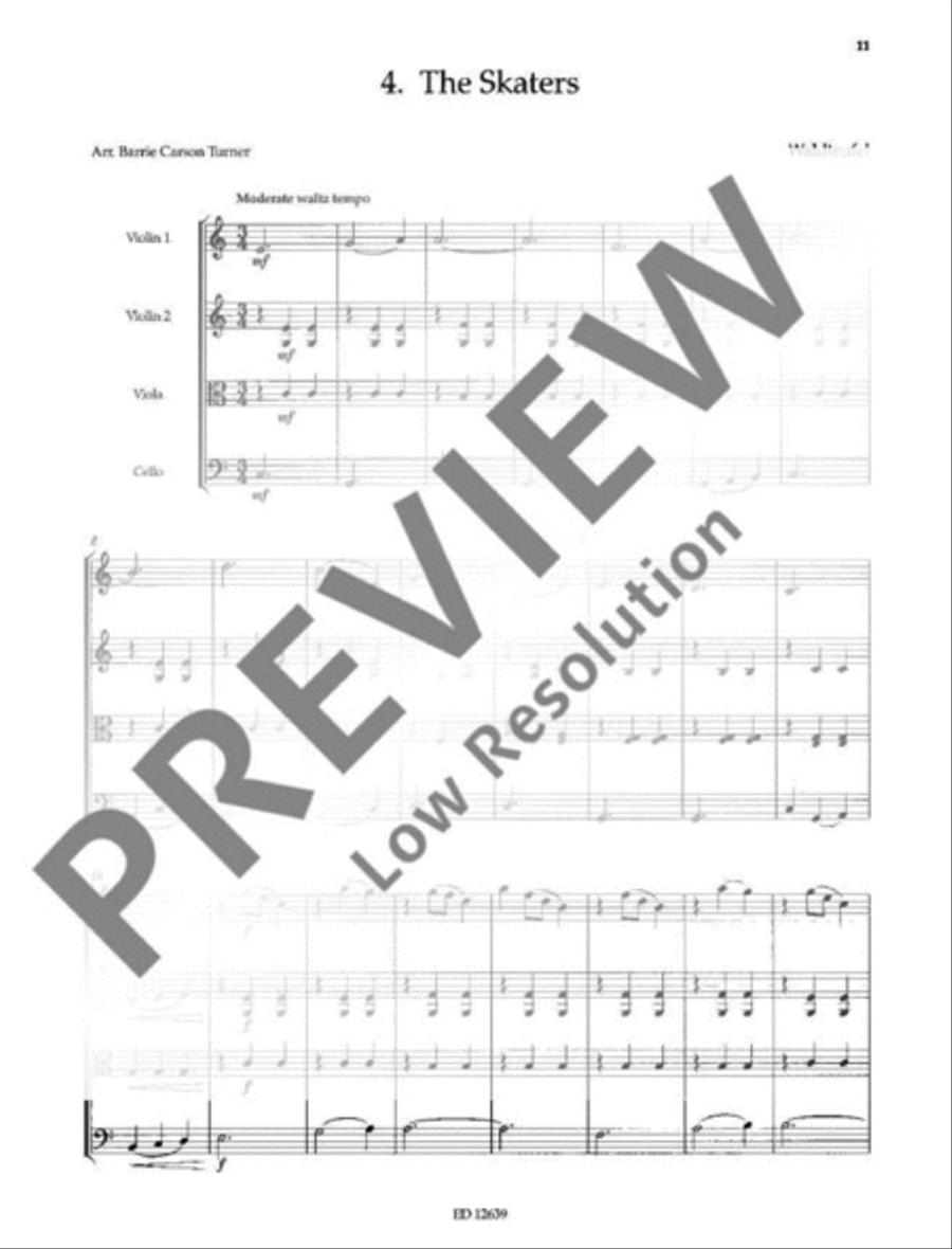 Beautiful Dreamer String Quartet scores gallery preview page 14