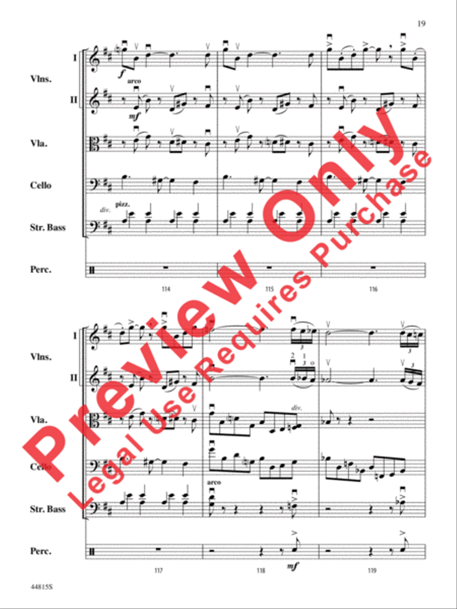 An American in Paris, Highlights from String Orchestra scores gallery preview page 20
