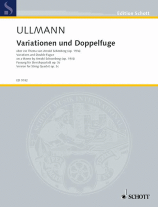 Variationen und Doppelfuge, Op. 3C