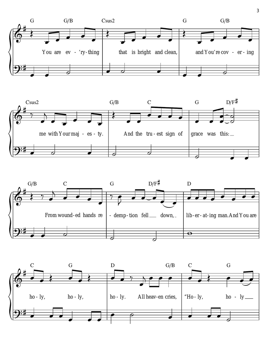 Wholly Yours Easy Piano scores gallery preview page 3