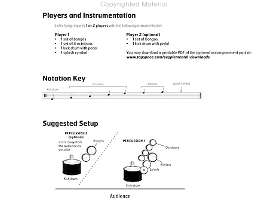 Echo Song Percussion scores gallery preview page 4