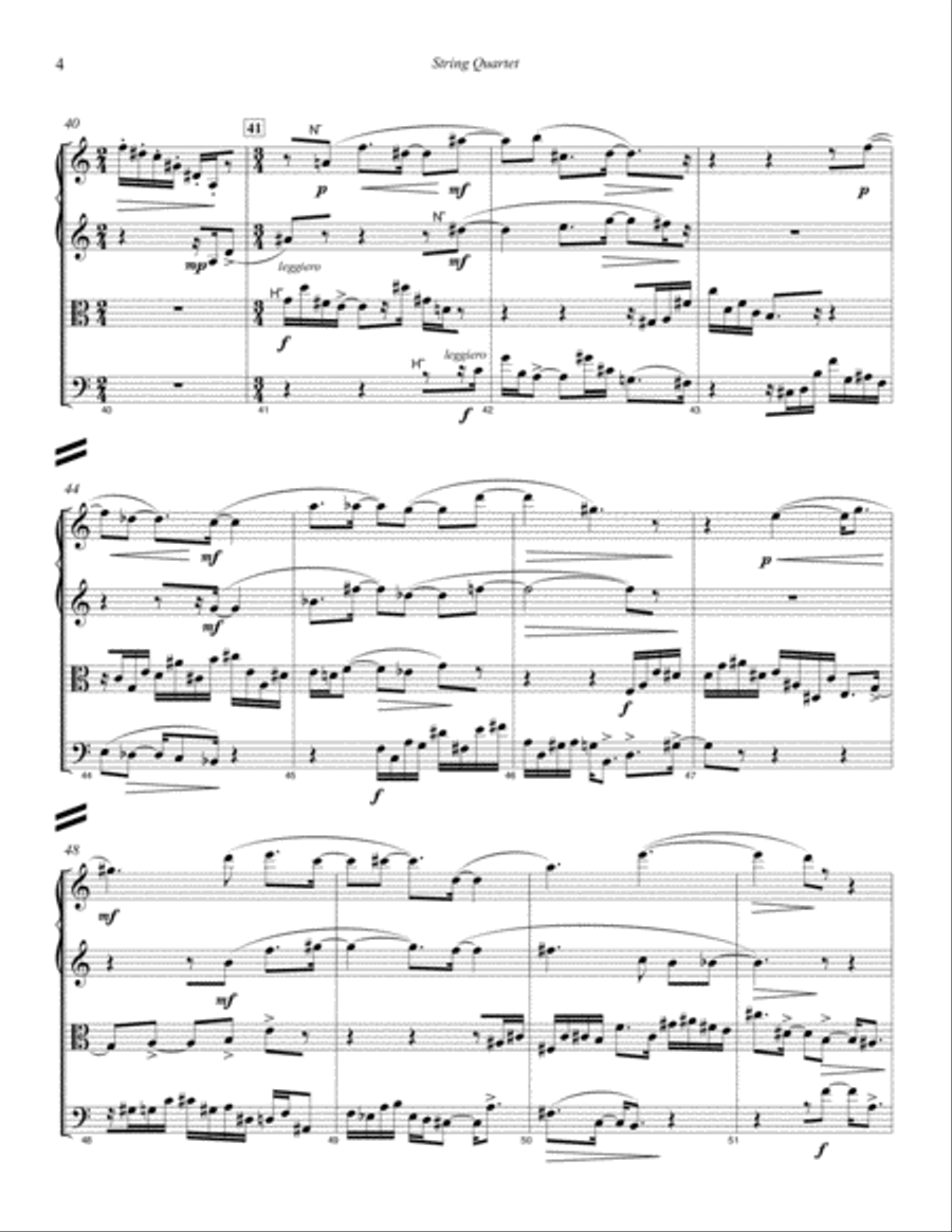 String Quartet (2011) String Quartet scores gallery preview page 5