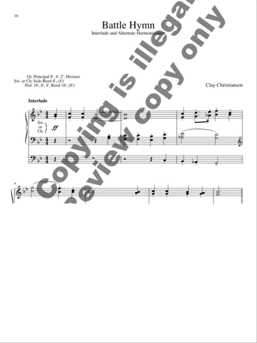 Twenty-Five Alternate Hymn Harmonizations for Organ Organ Solo scores gallery preview page 7