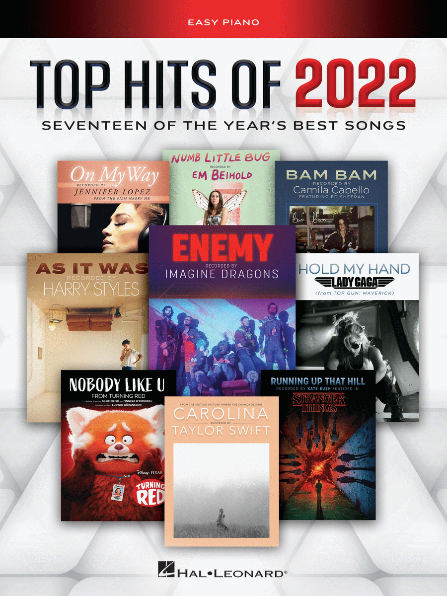 Top Hits of 2022 Easy Piano scores gallery preview page 1