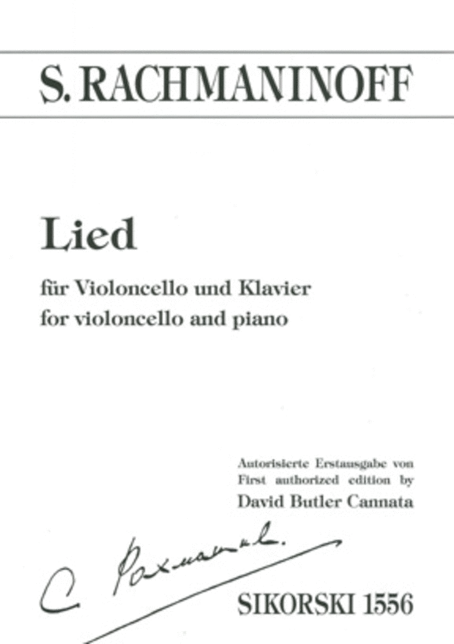 Lied (Song) Lied (Song) Piano Accompaniment scores gallery preview page 1