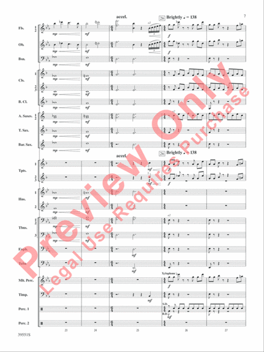The Hobbit: An Unexpected Journey, Suite from Concert Band scores gallery preview page 8