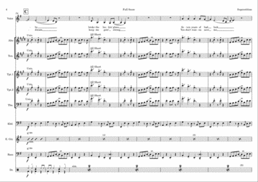 Superstition Superstition Trombone scores gallery preview page 4