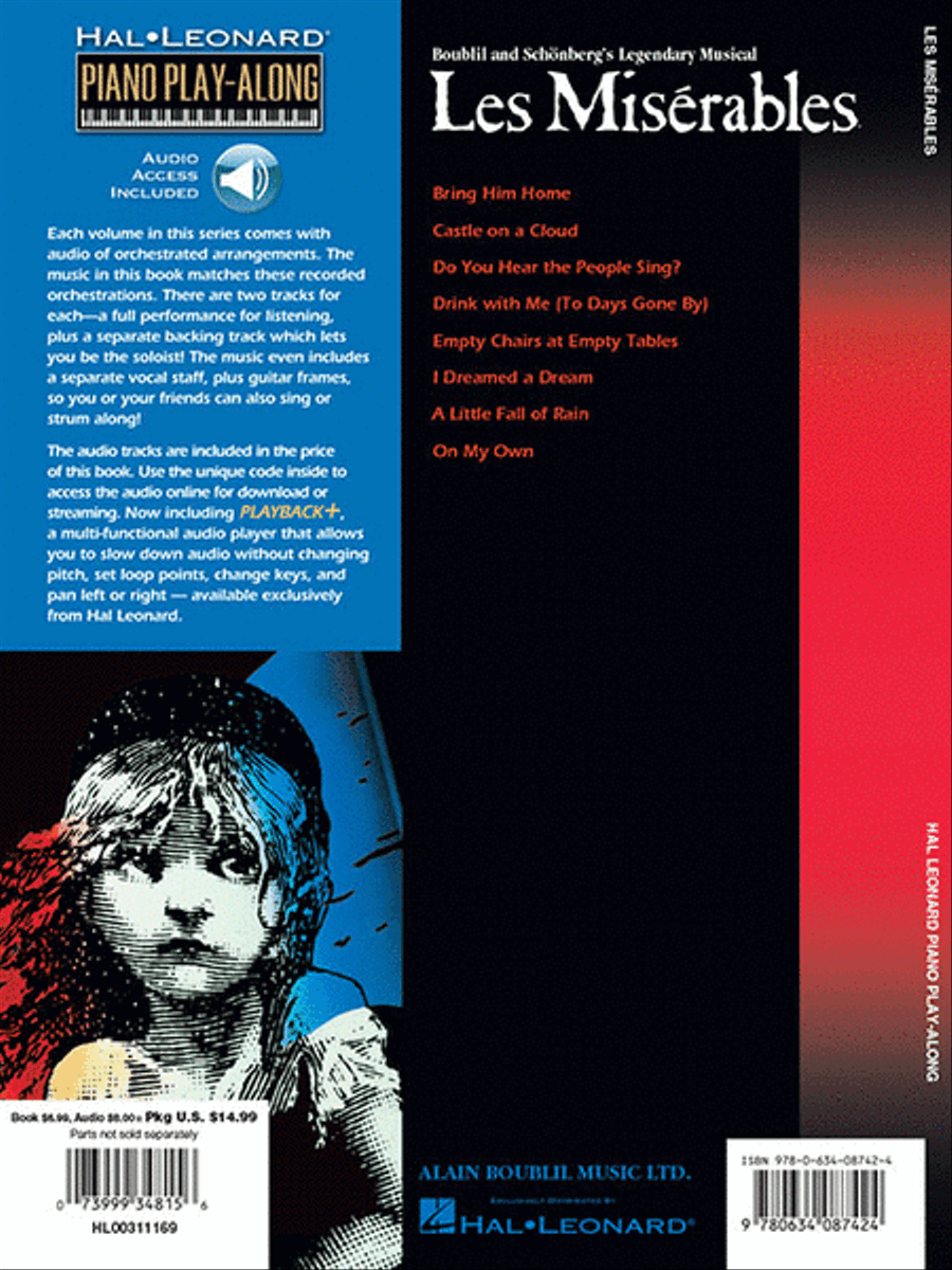 Les Misérables Piano, Vocal, Guitar scores gallery preview page 5