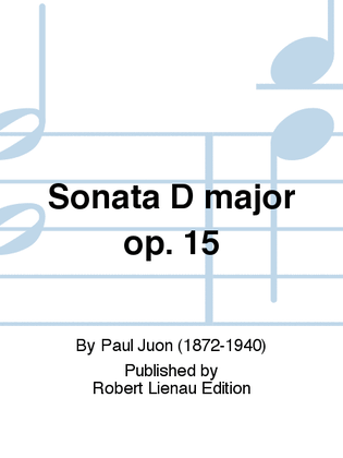 Sonata D major Op. 15