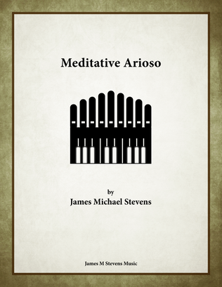 Book cover for Meditative Arioso - Organ Solo