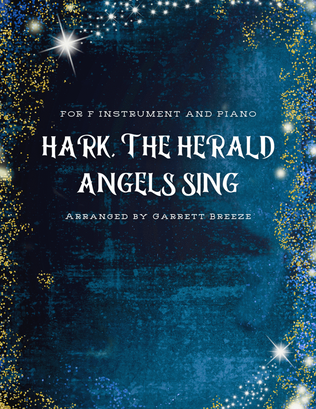 Book cover for Hark, the Herald Angels Sing (Solo French Horn and Piano)