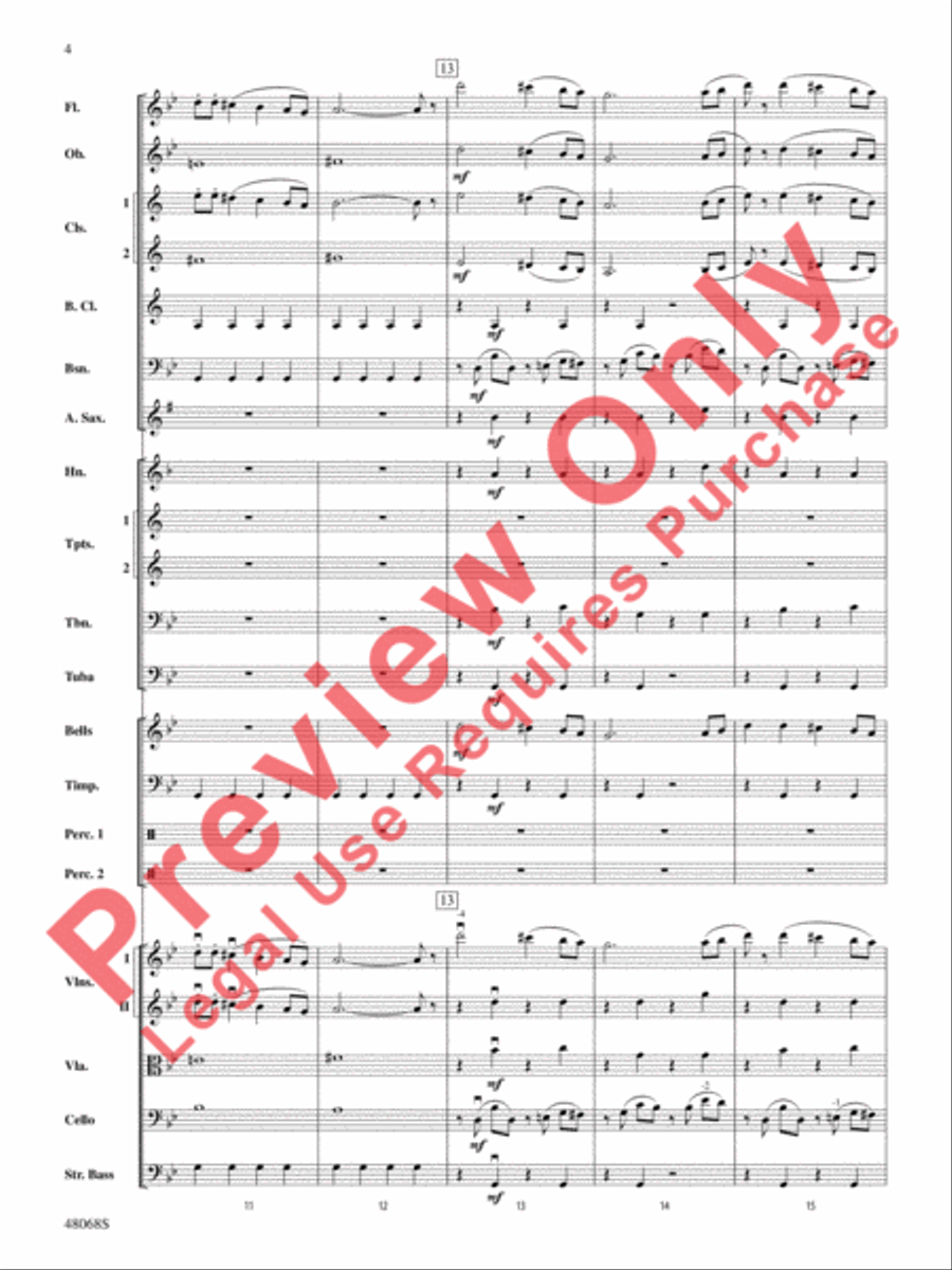 Themes from March Slav Full Orchestra scores gallery preview page 5
