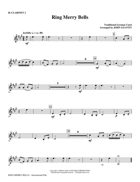 Ring Merry Bells - Bb Clarinet 2