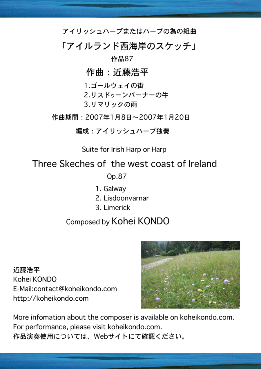Three Skeches of the west coast of Ireland Op.87 image number null
