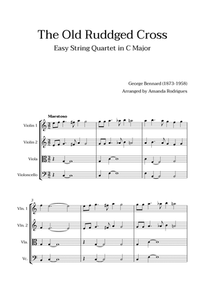 The Old Rugged Cross in C Major - Easy String Quartet