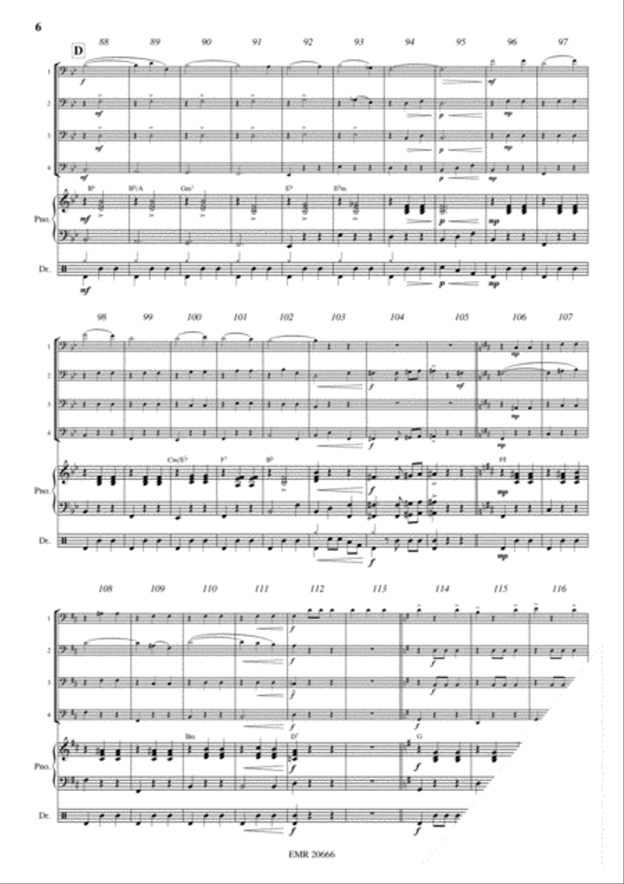 Camptown Races Camptown Races Trombone Quartet scores gallery preview page 6
