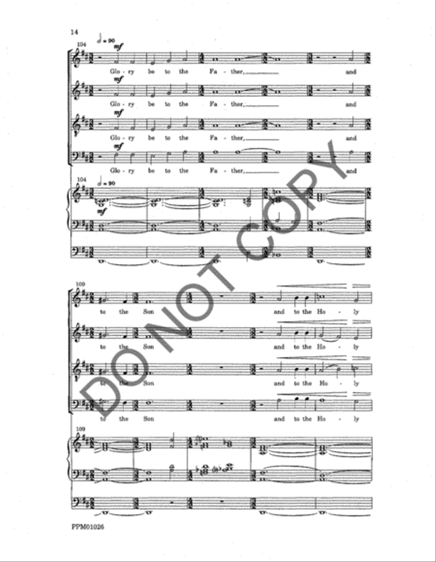 Magnificat and Nunc dimittis 4-Part scores gallery preview page 16