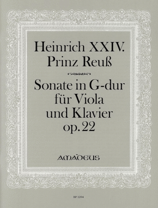 Book cover for Sonata G major op. 22