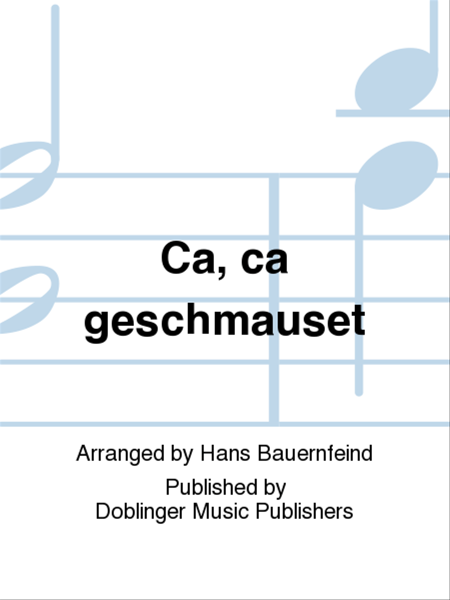 Ca, ca geschmauset 4-Part scores gallery preview page 1