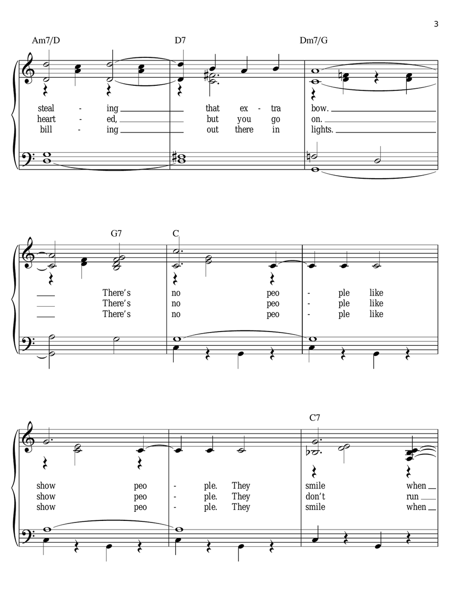 There's No Business Like Show Business Voice scores gallery preview page 3