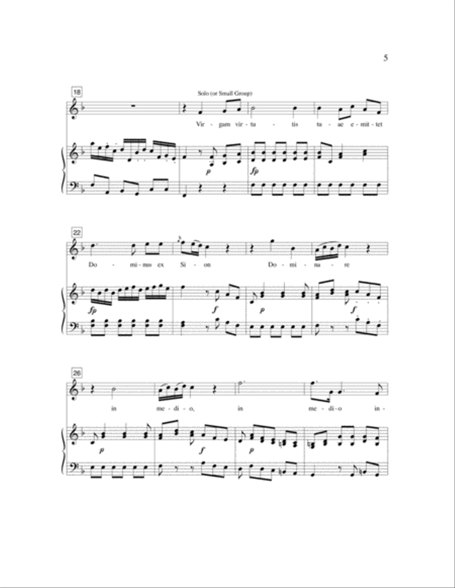 Dixit Dominus SSA scores gallery preview page 4