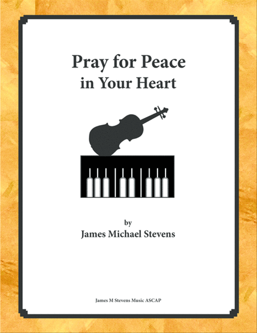 Pray for Peace in Your Heart - Violin & Piano Violin Solo scores gallery preview page 1
