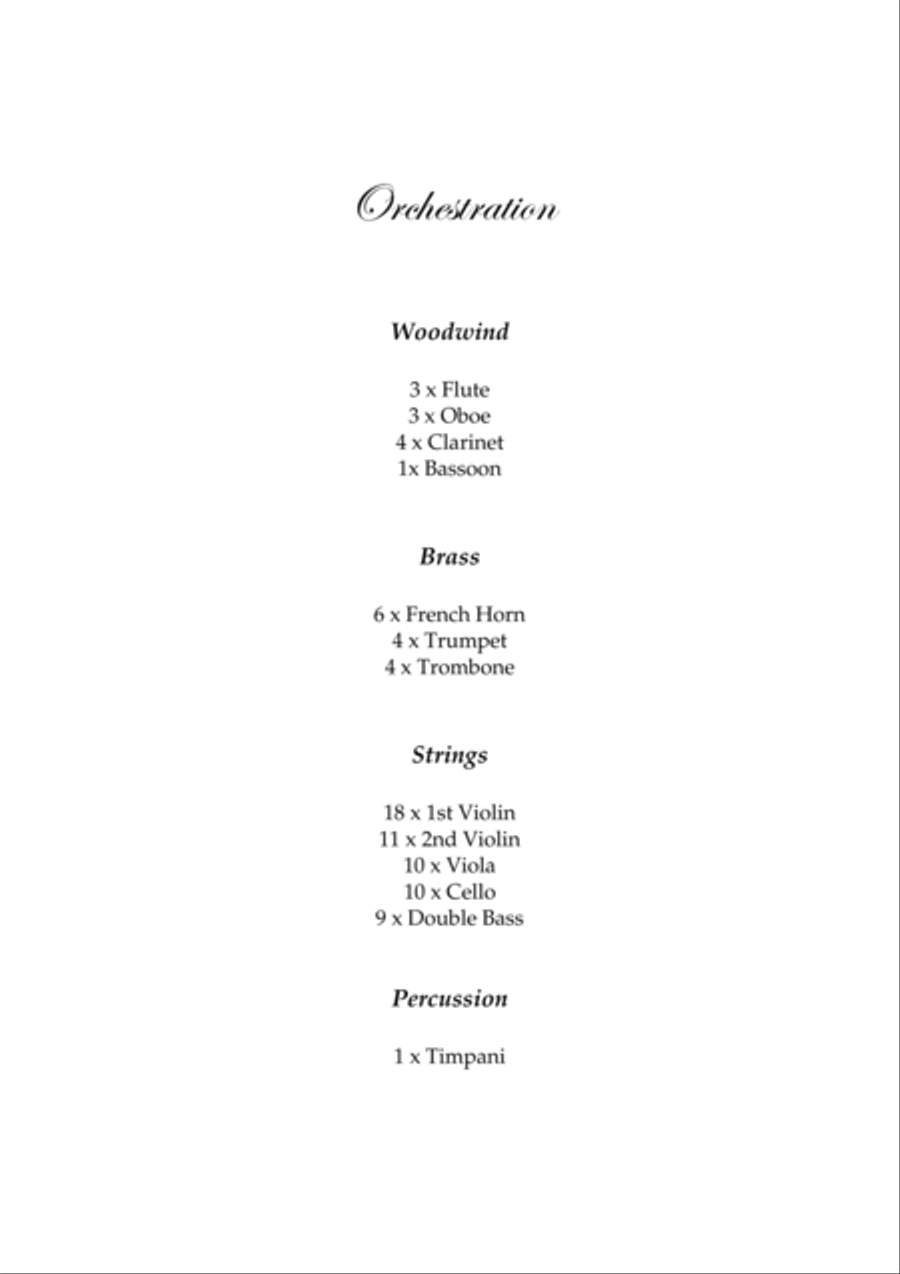 Pachelbel's Canon in D - Score and Parts Full Orchestra scores gallery preview page 2