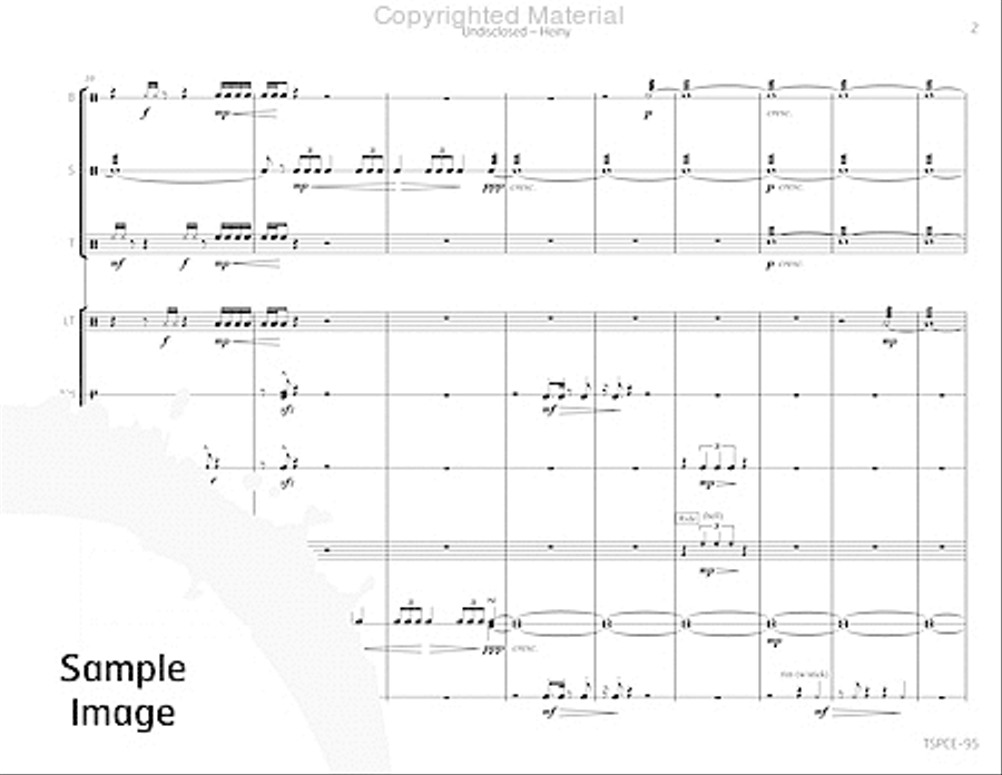 Undisclosed Percussion Ensemble scores gallery preview page 6