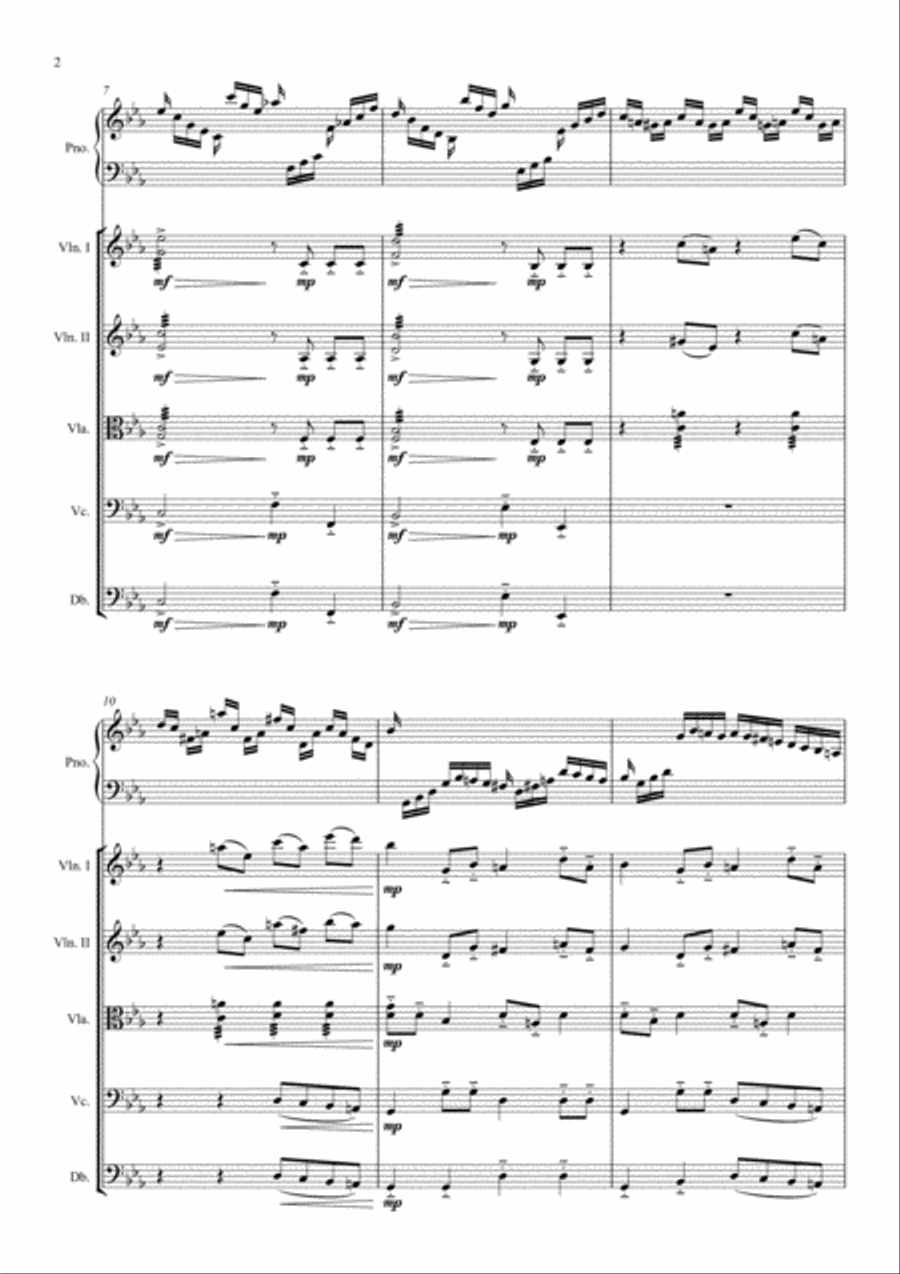 C.P.E.Bach-Solfeggio in C minor Ensemble (Sextet) Chamber Orchestra scores gallery preview page 3