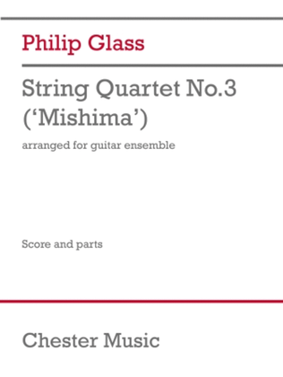 Book cover for String Quartet No. 3 'Mishima'