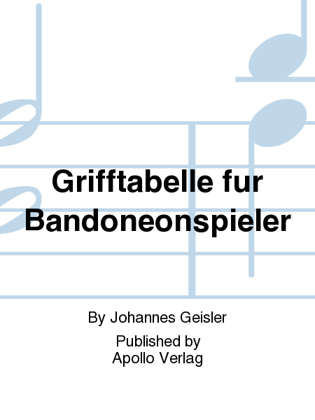 Grifftabelle für Bandoneonspieler