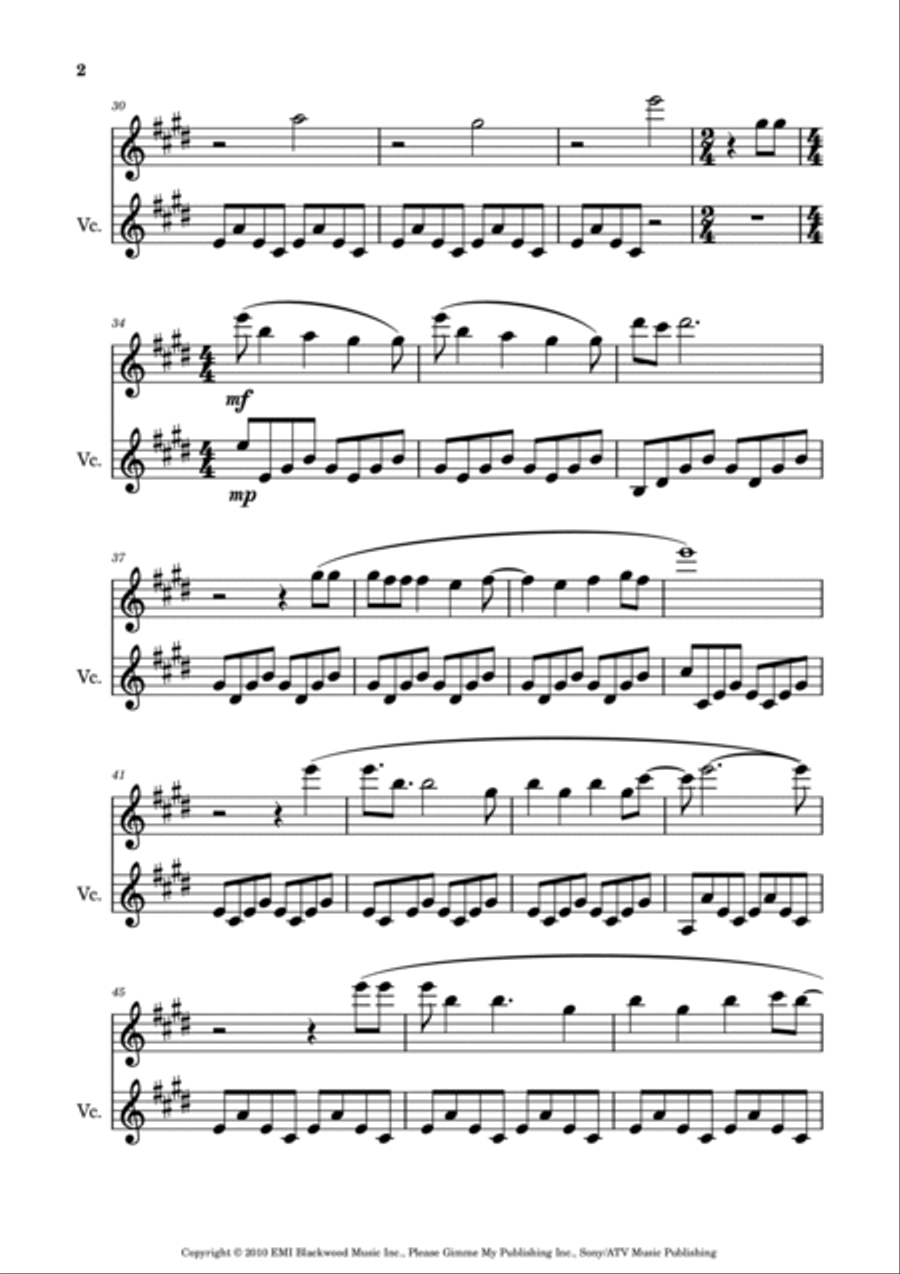 Runaway Runaway String Duet scores gallery preview page 2