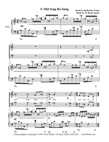 5. Old Song Re-Sung (All Heaven and it was One Hour Old) : SATB Choir & Piano image number null