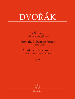 Book cover for From the Bohemian Forest for Piano Duet op. 68