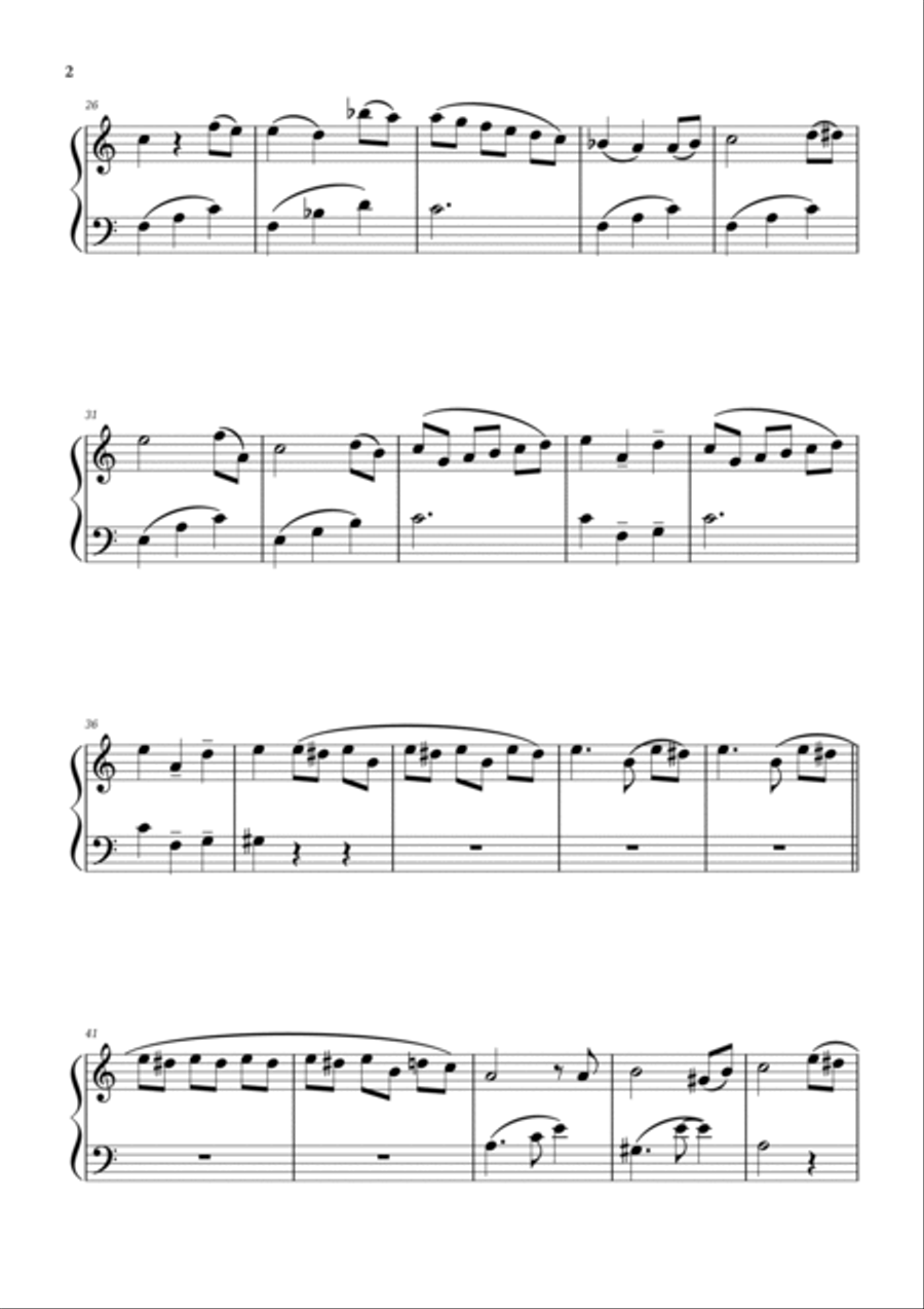 Fur Elise (easy version) Piano Method scores gallery preview page 2