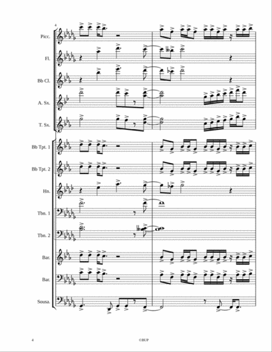50 Cent-Big Rich Town Marching Band scores gallery preview page 4