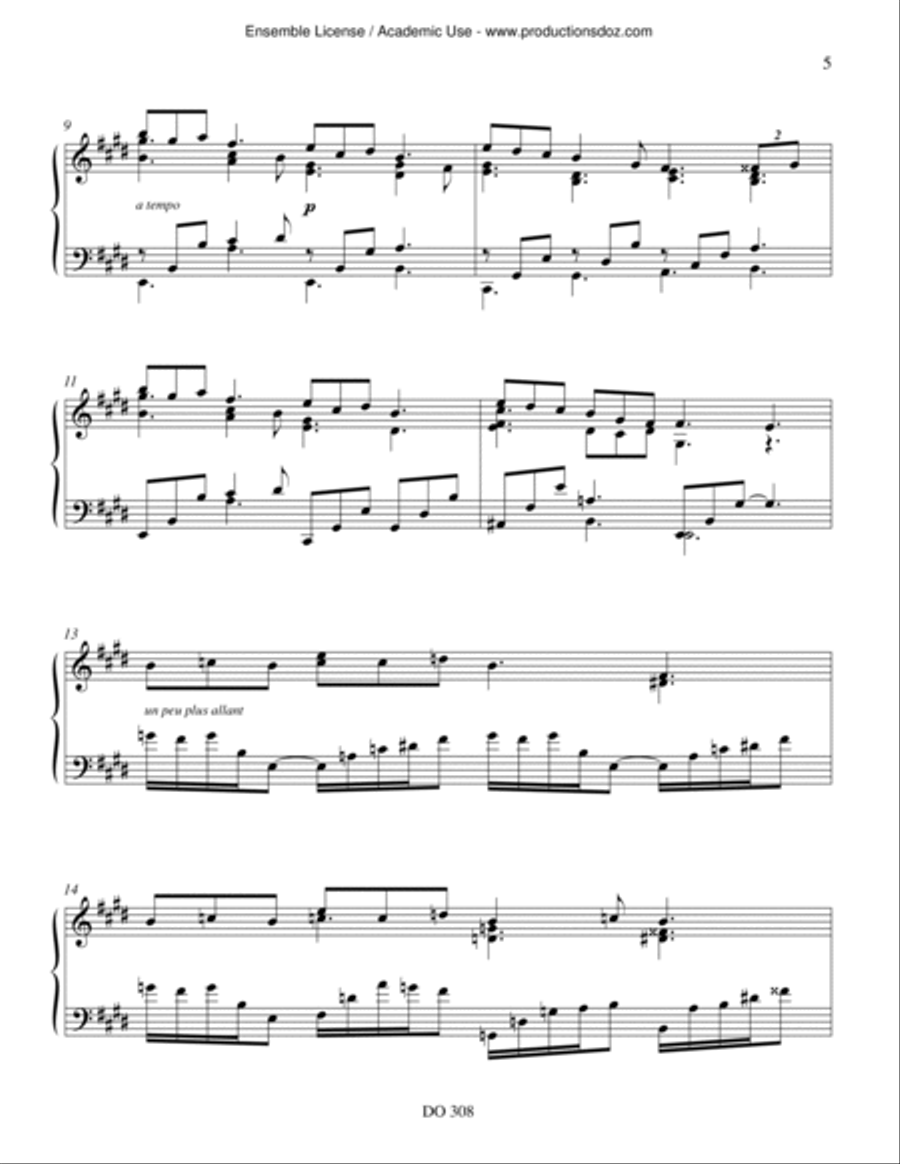 Paysages de Charlevoix Piano Solo scores gallery preview page 5