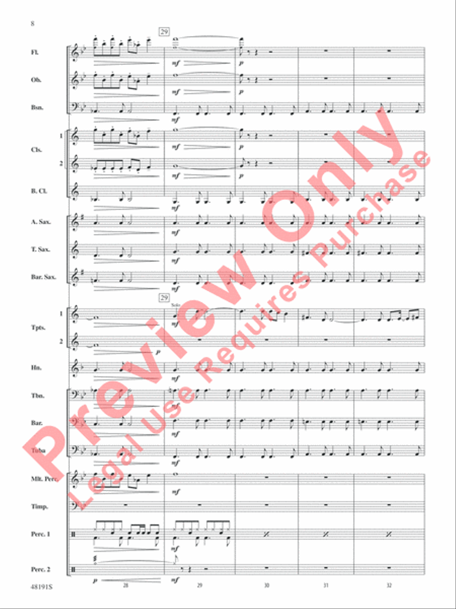 The Never Ending Story Concert Band scores gallery preview page 9