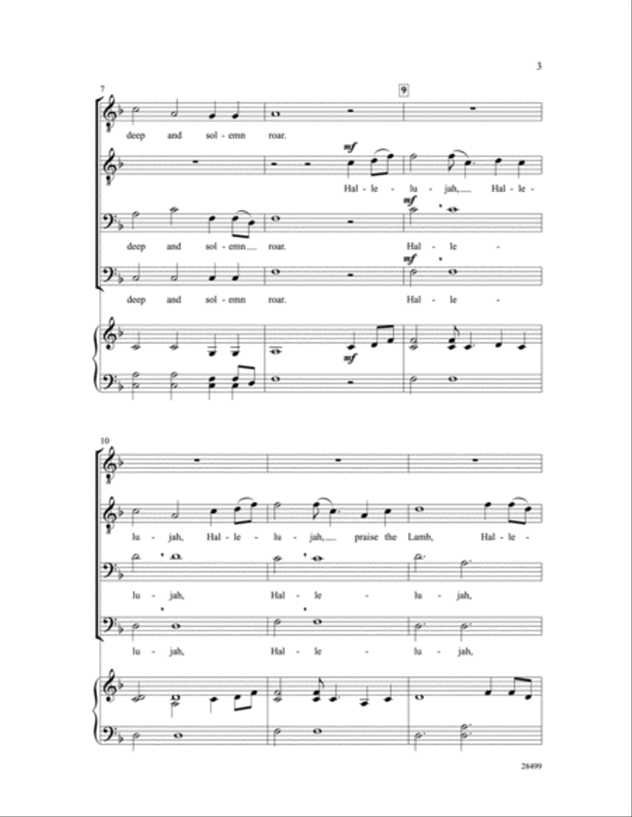 Hark, I Hear the Harps Eternal Men's Choir scores gallery preview page 3