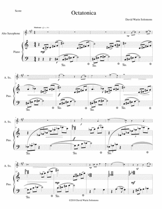 Octatonica for alto saxophone and piano